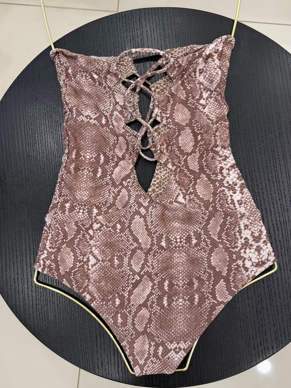Acacia Swimwear Reversible Snakeskin Print One Piece Bathing Suit - NEVER WORN - Picture 2 of 16